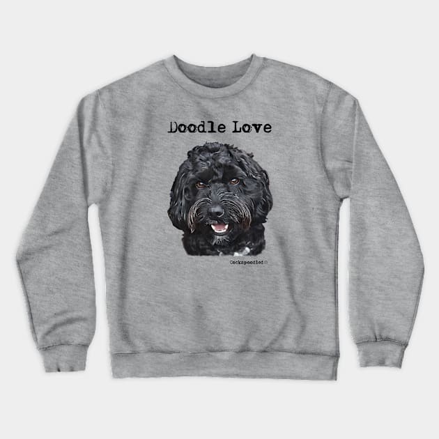 Doodle Dog Love Crewneck Sweatshirt by WoofnDoodle 